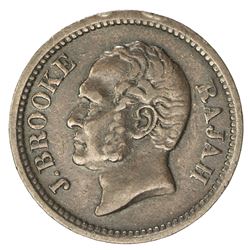 SARAWAK: James Brooke, 1841-1868, AE 1/4 cent, 1863. F