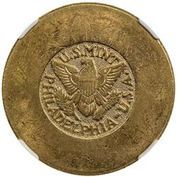 SAUDI ARABIA: 'Abd al-'Aziz b. Sa'ud, 1932-1953, AV 4 pounds, ND (1945-46). NGC MS61