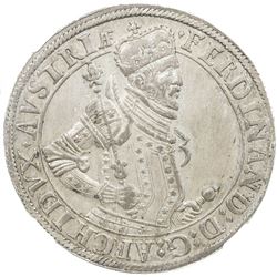AUSTRIA: Ferdinand, 1564-1595, AR thaler, Hall, ND. NGC MS62