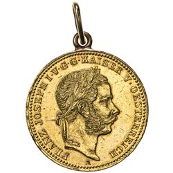 AUSTRIA: Franz Josef I, 1848-1916, AV krone (11.43g), 1866-A. EF