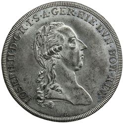 AUSTRIAN NETHERLANDS: Josef II, 1765-1790, white metal kronentaler, Kremnitz