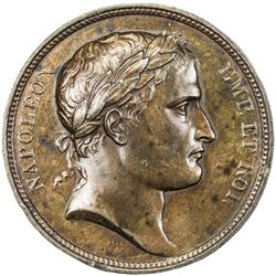 FRANCE: Napoleon I, Emperor, 1804-1815, AE medal, 1806. EF