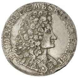 BRANDENBURG: Friedrich III, 1688-1701, AR 2/3 thaler (15.43g), Magdeburg, 1689-IE. VF