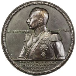 BRESLAU: Wilhelm II, 1888-1918, AE medal (220.9g), 1911. AU