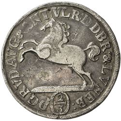 BRUNSWICK-WOLFENBUTTEL: Rudolf August & Anton Ulrich, 1684-1704, AR 24 mariengroschen (17.22g), Brun