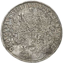 BRUNSWICK-WOLFENBUTTEL: August Wilhelm, 1714-1731, AR thaler (29.06g), Zellerfeld, 1727-EPH. EF