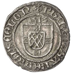 COLOGNE (ARCHBISHOPRIC): Philipp II von Daun-Oberstein, 1508-1515, AR albus (1.96g), Deutz, 1513. VF