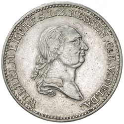 HESSE-CASSEL: Wilhelm I, 1803-1806, 1813-1821, AR 1/2 thaler (10.93g), 1819. VF-EF