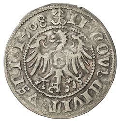 ISNY: AR batzen (3.41g), 1508. VF