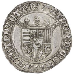 LORRAINE: Anton, 1508-1544, AR 2 groschen (3.67g), Nancy, ND. EF