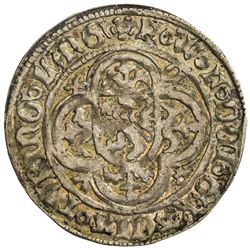 MEISSEN: Wilhelm II, with Friedrich, 1412-1425, AR furstengroschen (2.93g), Freiberg. VF