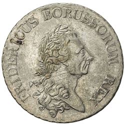 PRUSSIA: Friedrich II, 1740-1786, AR thaler (22.06g), 1786-A. VF-EF