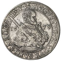 SAXE-ALBERTINE LINE: August, 1553-1586, AR thaler (28.95g), 1573. VF