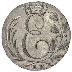 SAXE-COBURG-GOTHA: Ernst I, 1826-1844, BI 3 kreuzer (1.27g), Gotha, 1830-EK. AU