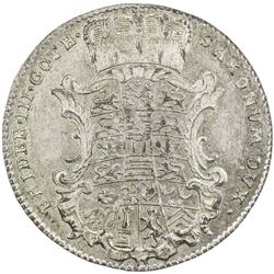 SAXE-GOTHA-ALTENBURG: Friedrich III, 1732-1772, AR 1/24 thaler (1.83g), Gotha, 1755. UNC
