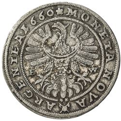 SILESIA-LIEGNITZ-BRIEG: Georg III, 1659-1664, AR 15 kreuzer (5.74g