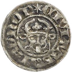 WISMAR: Anonymous, ca. 1379-1387, AR witten (1.33g), Wismar, ND. EF