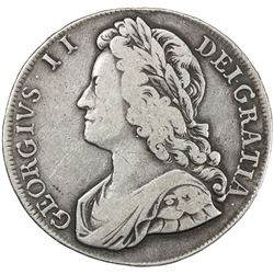 GREAT BRITAIN: George II, 1727-1760, AR crown, 1741. VG-F