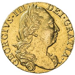 GREAT BRITAIN: George III, 1760-1820, AV guinea, 1777. EF