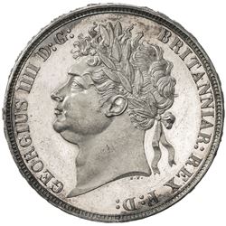 GREAT BRITAIN: George IV, 1820-1830, AR crown, 1821. AU