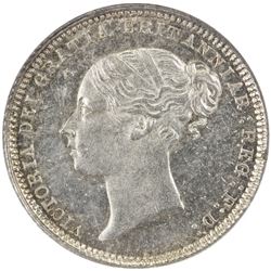 GREAT BRITAIN: Victoria, 1837-1901, AR sixpence, 1873. NGC MS63