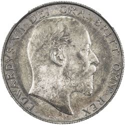 GREAT BRITAIN: Edward VII, 1901-1910, AR 1/2 crown, 1902. NGC AU58