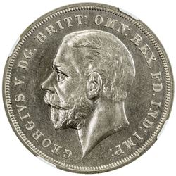 GREAT BRITAIN: George V, 1910-1936, AR crown, 1935. NGC SP