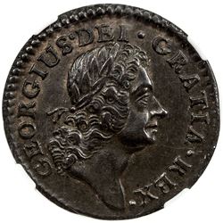 IRELAND: George II, 1714-1727, AE farthing, 1723. NGC AU53