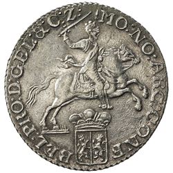 GELDERLAND: Dutch Republic, AR 1/2 ducaton, 1785. EF