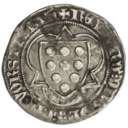 SCHOONVORST (Schonforst): Renaud II, 1369-1396, AR breiter groschen (2.20g), 1391. F-VF