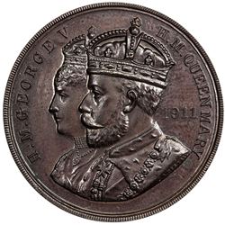 SCOTLAND: George V, 1910-1936, AE medal, 1911. AU