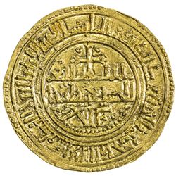 CASTILE: Alfonso VIII, 1158-1214, AV murabitino (3.83g), Tulaytala (Toledo), 1228 Safar (=1190 AD).