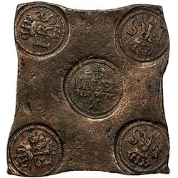 SWEDEN: Frederick I, 1720-1751, AE 1/2 daler silvermynt, Avesta, 1723. VF