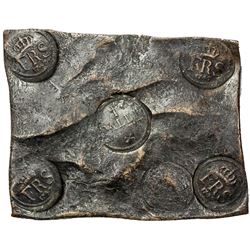 SWEDEN: Frederick I, 1720-1751, AE daler silvermynt, Avesta, 1747. F-VF