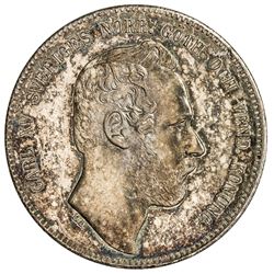 SWEDEN: Karl XV, 1859-1872, 4 riksdaler riksmynt, Stockholm, 1868. NGC PF62