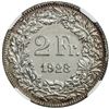Image 2 : SWITZERLAND: AR 2 francs, 1928-B. NGC SP