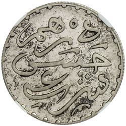 MOROCCO: Hassan I, 1873-1894, AR dirham, Paris, AH1299. NGC SP64
