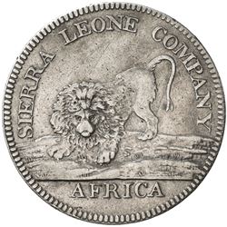 SIERRA LEONE: George III, 1787-1820, AR dollar, Soho Mint, Birmingham, 1791. VF