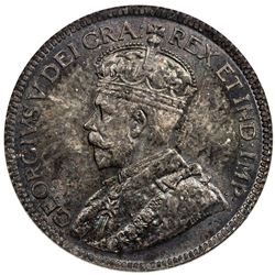 NEWFOUNDLAND: George V, 1910-1936, AR 25 cents, 1919-C. NGC MS64