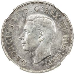 CANADA: George VI, 1936-1952, AR 50 cents, 1946. NGC AU55