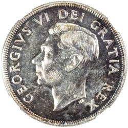 CANADA: George VI, 1936-1952, AR dollar, 1951