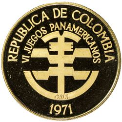 COLOMBIA: AV 500 pesos, 1971. PF
