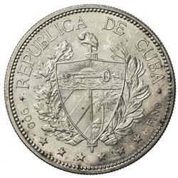 CUBA: AR souvenir peso, 1897. AU