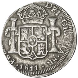 MEXICO: Fernando VII, 1808-1821, AR 8 reales (21.85g), Zacatecas, 1811. F