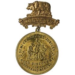 UNITED STATES:, 1898, gilt brass. BU