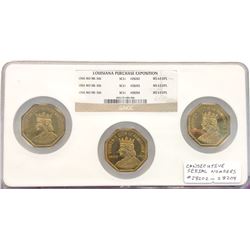 UNITED STATES:, 1904, brass medal