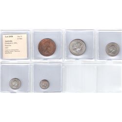 AUSTRALIA: Elizabeth II, 1952-, Proof Set, 1957