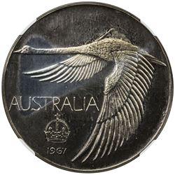 AUSTRALIA: AR dollar, 1967. NGC PF65