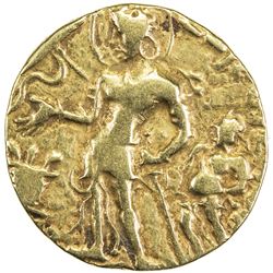 GUPTA: Chandragupta II, ca. 383-412, AV dinar (7.66g). F-VF