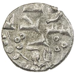 HABBARIDS OF SIND: 'Abd Allah IV, ca. 1040s, AR damma (0.43g), ND, ND. VF